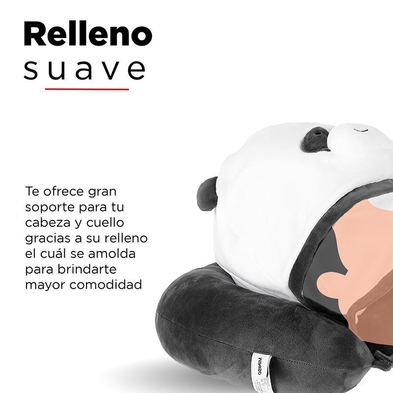 Almohada para Viaje Transformable Panda - We Bare Bears