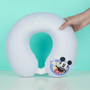 Almohada De Viaje Disney Mickey Mouse Memory Foam Lila 30x28 cm