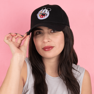 Gorra Casual Disney Mickey Mouse 100 100% Poliéster Negra 57 cm