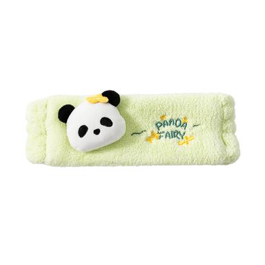 Banda Para Cabello China Panda Textil Verde