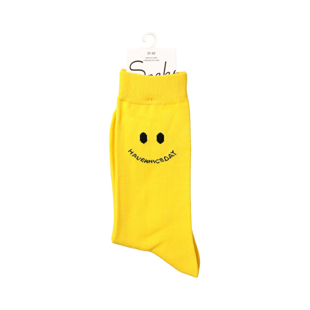 Calcetines amarillos fluorescente 53 cm adulto: Accesorios,y