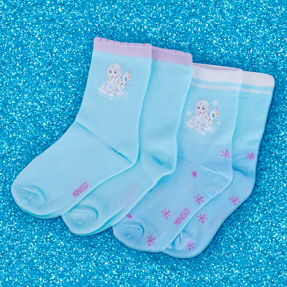 Pack de 3 calcetines de rizo para bebé TONOS AZULES
