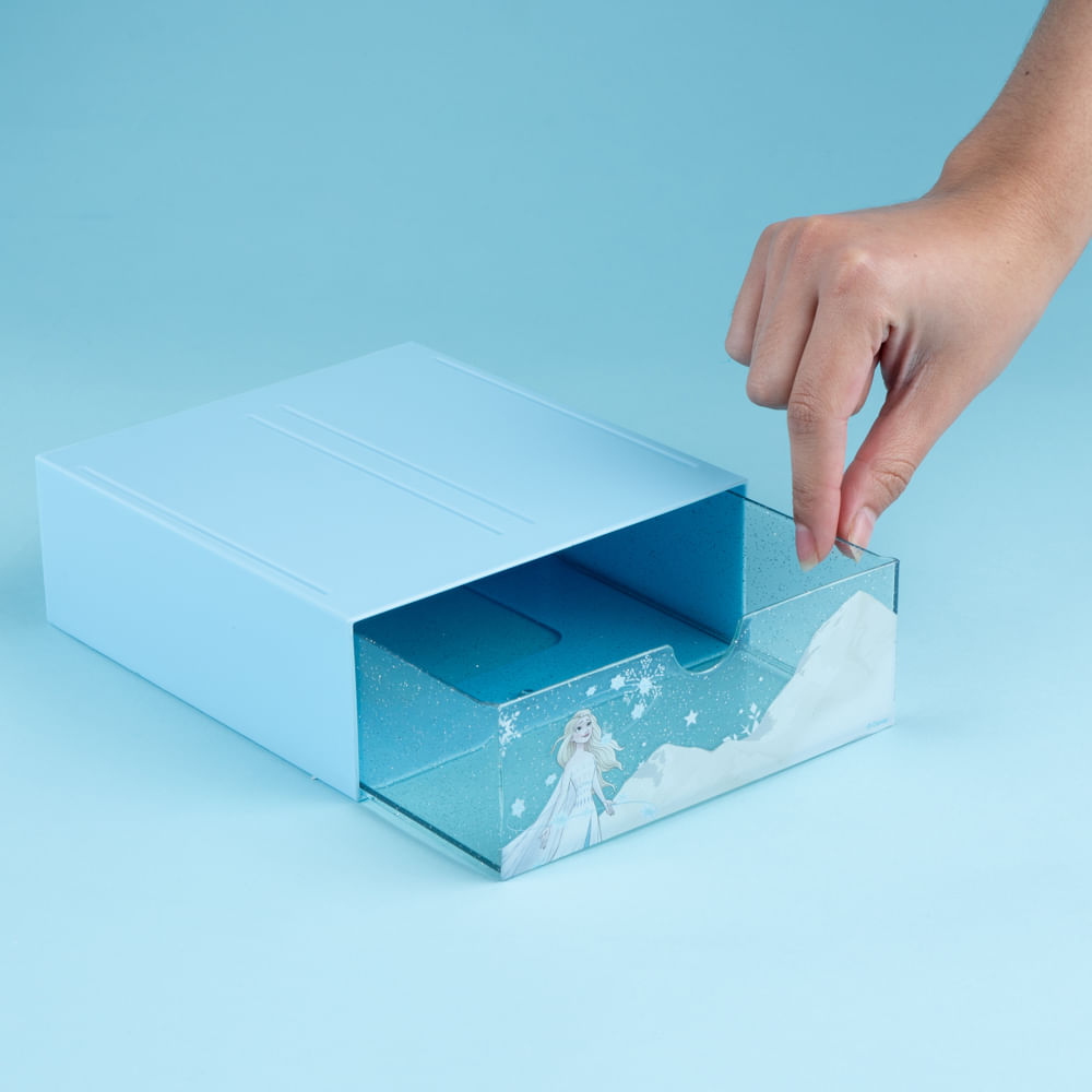 Caja de almacenamiento 55,5 x 40 x 30, azul frozen