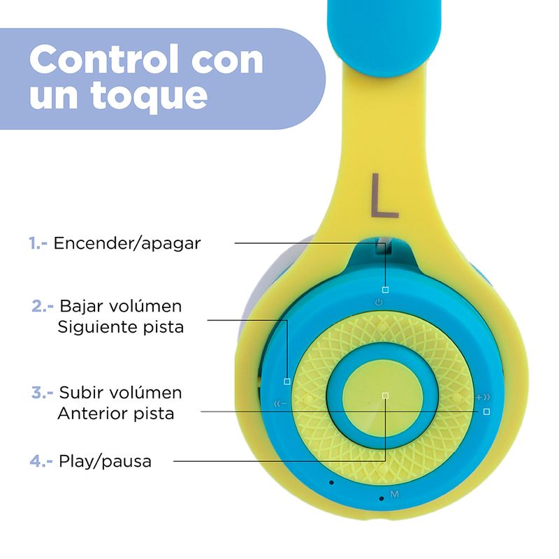 Audífonos Diadema Bluetooth Exo Azul y Rosa Moki ACC HPEX – Yeemart-SC