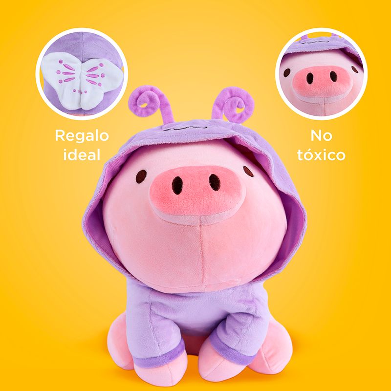 Peluche Miniso Cerdito Con Capucha Peluches Miniso