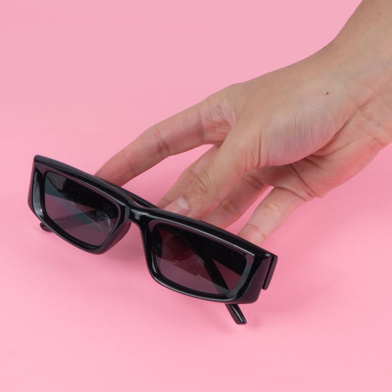 Lentes negros online mujer