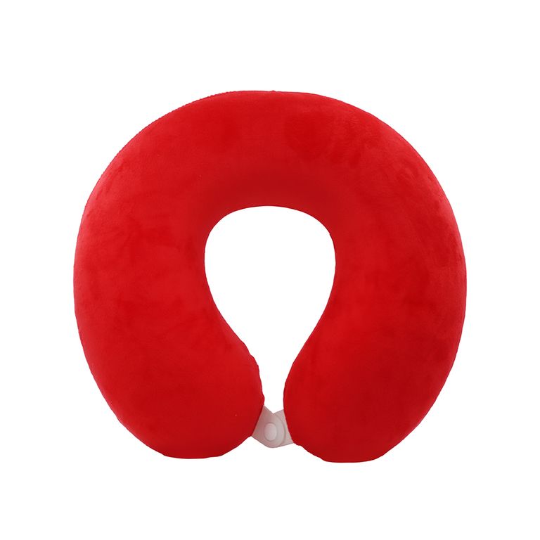 Almohada cervical de viaje inflable mapamundi. Curiosite