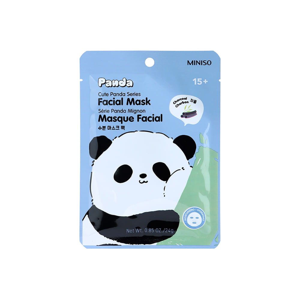 Mascarilla Facial Hidratante Cute Panda 24 ml Carbón Activado