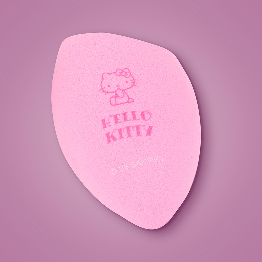 Kit Brocha Y Esponja De Maquillaje Sanrio Hello Kitty 2 Piezas