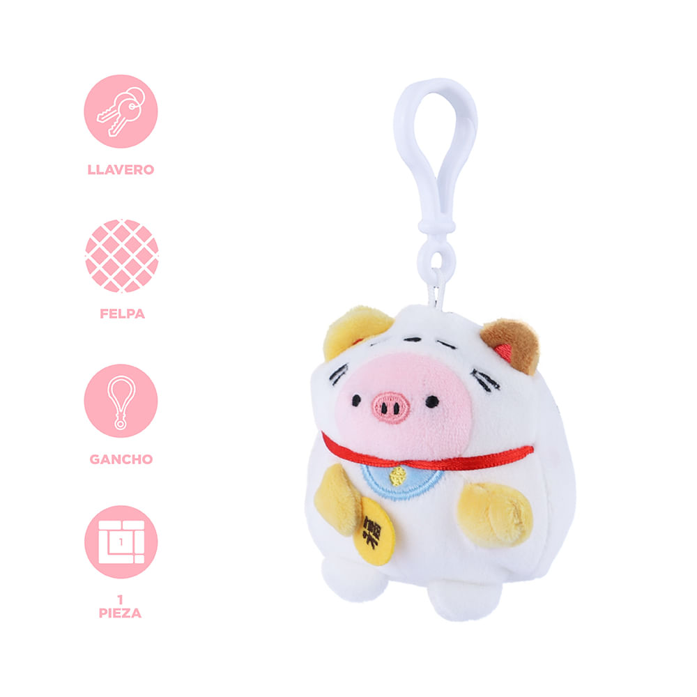 Llavero Cerdita Gigi Con Disfraz Gatito De La Fortuna Mini Family - Moda -  Miniso en Línea - Miniso