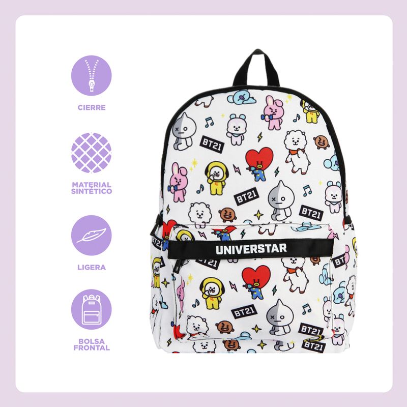 Mochila Escolar Bt21 Mochilas Mochila Casual BT21 Bolsas Y