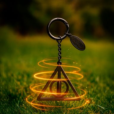 Llavero Harry Potter Triangulo Metálico