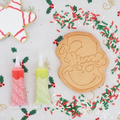Galleta Para Decorar El Grinch Con Glaseado Y Chispitas 70 gr