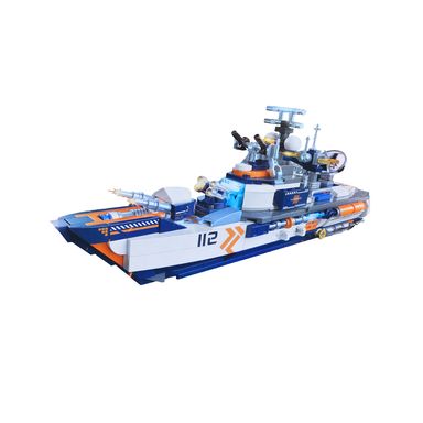 BlindLab Bloques De Construcción Crucero De Super Energía 8.1x6.9x19.9 cm 300+ Piezas