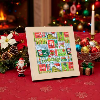 Rompecabezas El Grinch Enmarcado 15x15 cm 120 Piezas