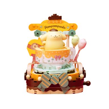 BlindLab Bloques De Construcción Sanrio Pompompurin Coffe Cup 12.5x10.5x14.5 cm Colorful Amusement Park 296+ Piezas